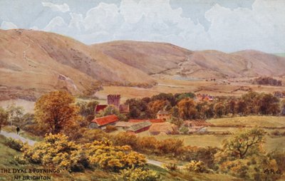 La digue et Poynings près de Brighton - Alfred Robert Quinton